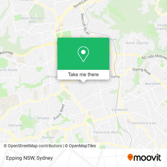 Epping NSW map
