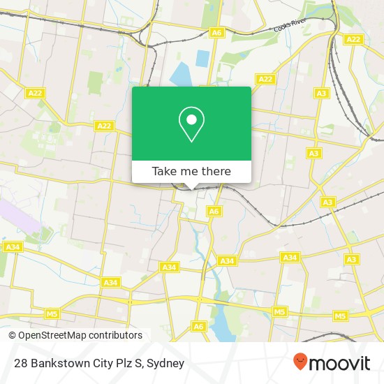 28 Bankstown City Plz S map