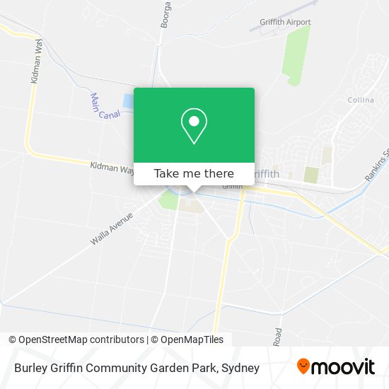 Burley Griffin Community Garden Park map