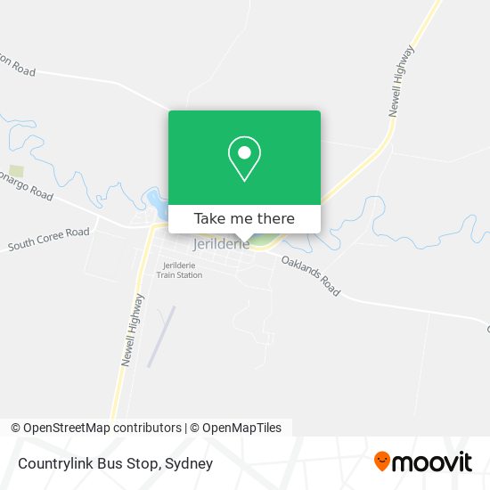 Countrylink Bus Stop map