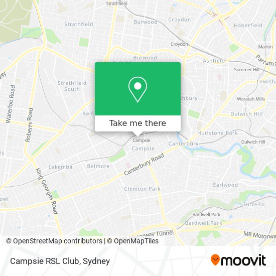 Campsie RSL Club map