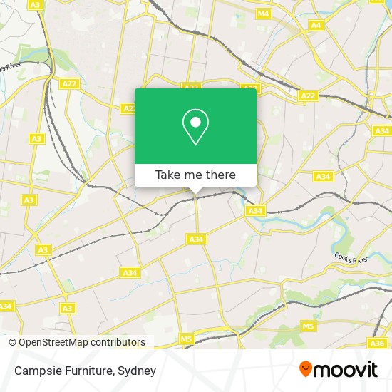 Campsie Furniture map