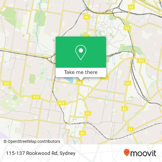 115-137 Rookwood Rd map