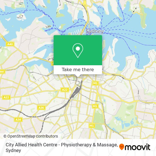 City Allied Health Centre - Physiotherapy & Massage map