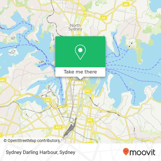 Sydney Darling Harbour map