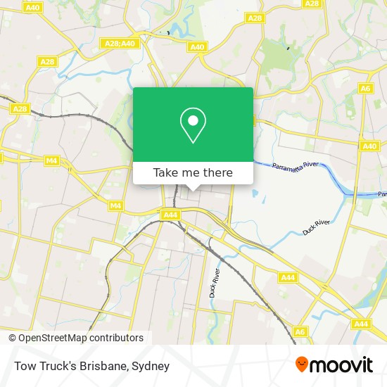 Tow Truck's Brisbane map