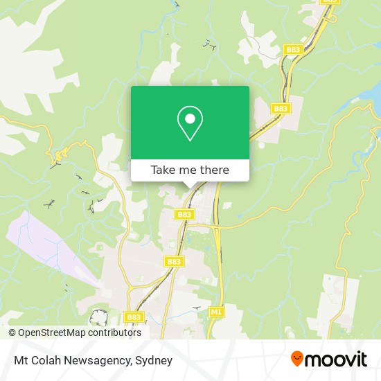 Mt Colah Newsagency map