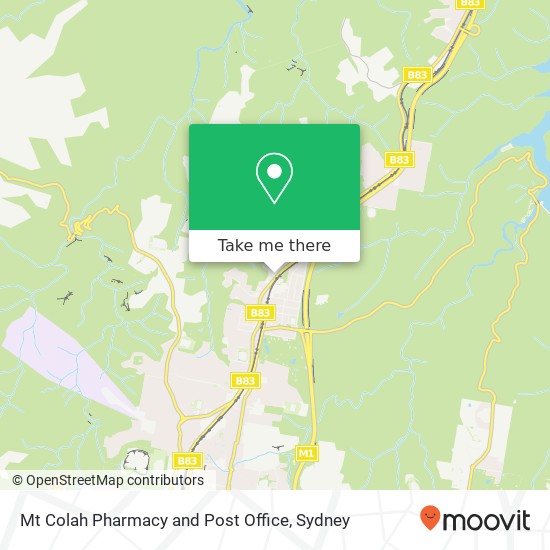 Mapa Mt Colah Pharmacy and Post Office