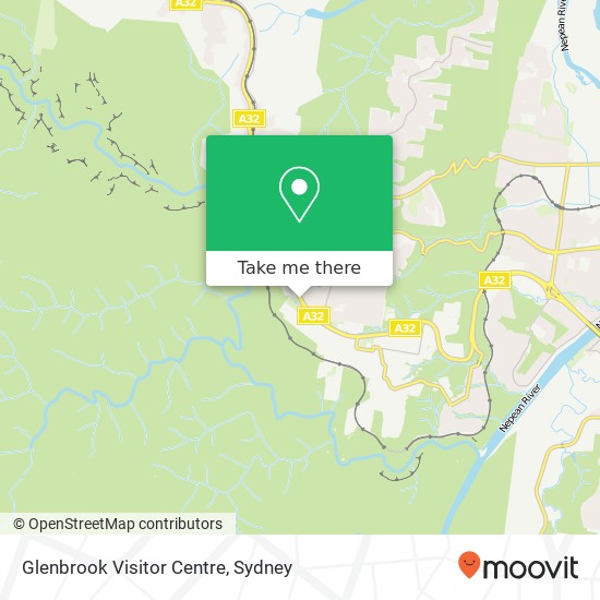 Glenbrook Visitor Centre map