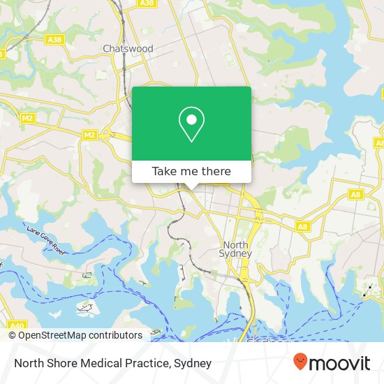 Mapa North Shore Medical Practice