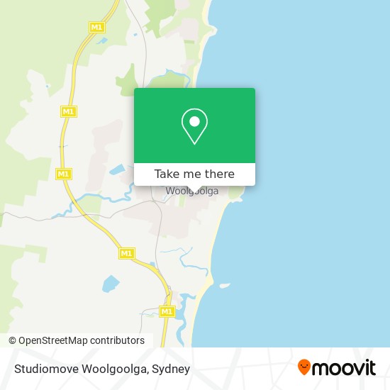 Studiomove Woolgoolga map