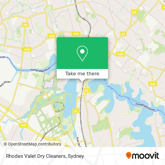 Rhodes Valet Dry Cleaners map