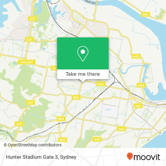 Hunter Stadium Gate 3 map