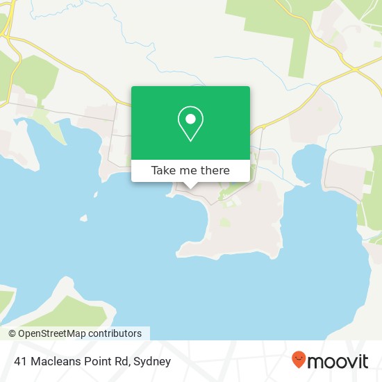 Mapa 41 Macleans Point Rd