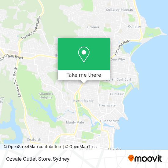 Ozsale Outlet Store map