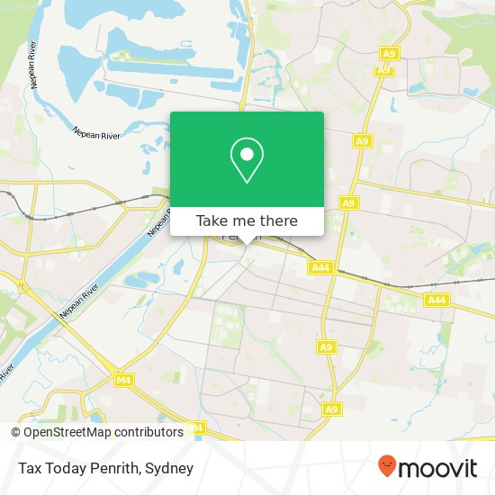 Tax Today Penrith map