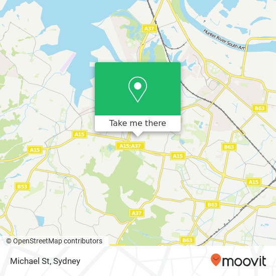 Mapa Michael St