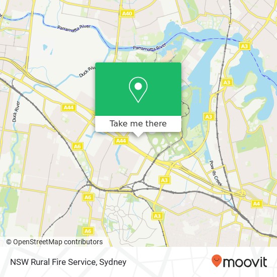 Mapa NSW Rural Fire Service