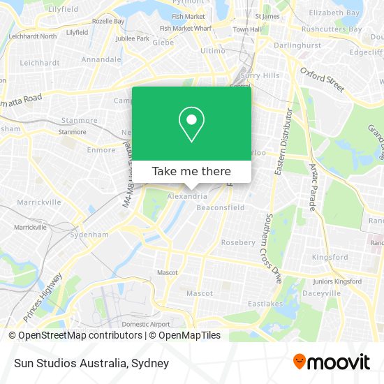 Sun Studios Australia map