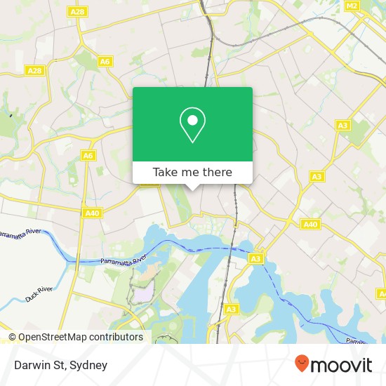 Darwin St map