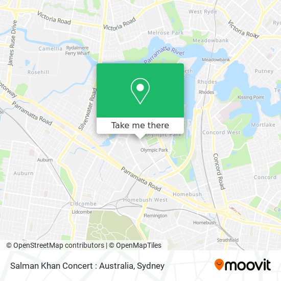 Salman Khan Concert : Australia map