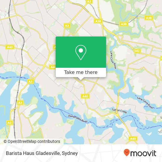 Barista Haus Gladesville map