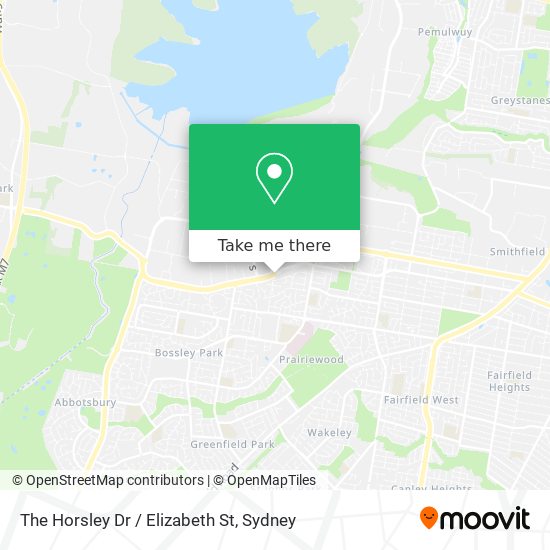 The Horsley Dr / Elizabeth St map