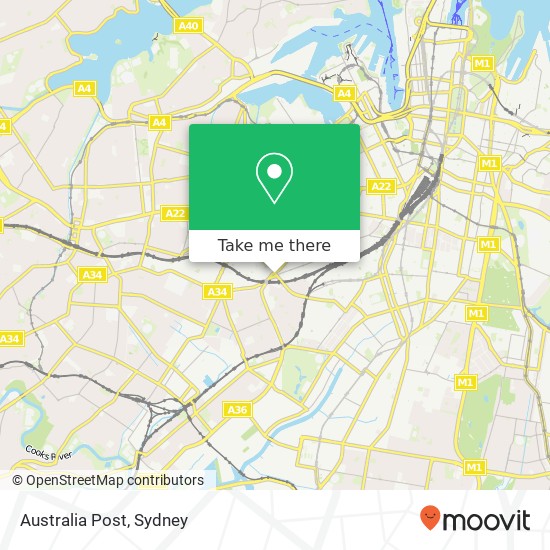 Australia Post map