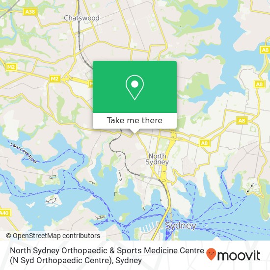 North Sydney Orthopaedic & Sports Medicine Centre (N Syd Orthopaedic Centre) map