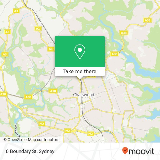 6 Boundary St map