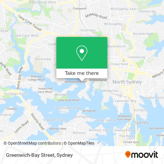 Greenwich-Bay Street map