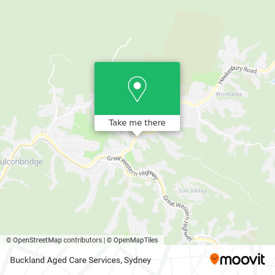 Mapa Buckland Aged Care Services