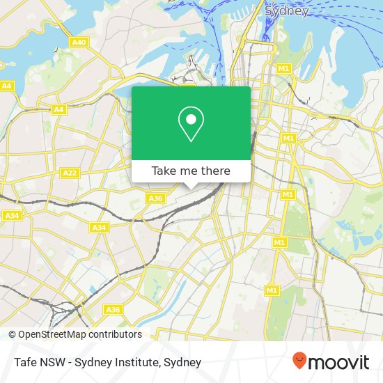 Tafe NSW - Sydney Institute map
