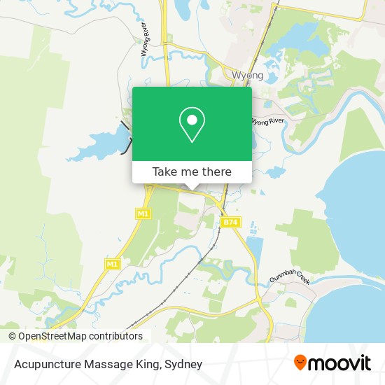 Acupuncture Massage King map