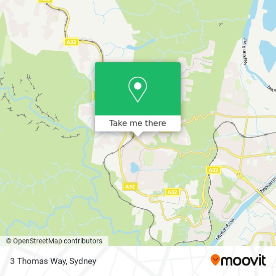 3 Thomas Way map