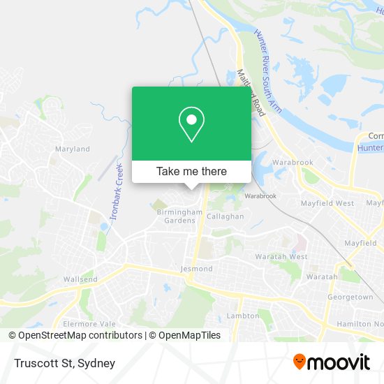 Truscott St map