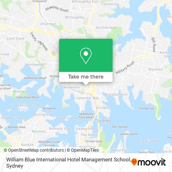 William Blue International Hotel Management School map