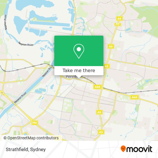 Strathfield map