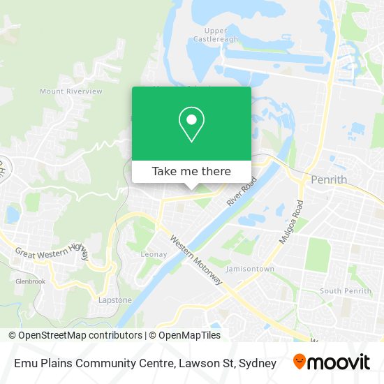 Emu Plains Community Centre, Lawson St map