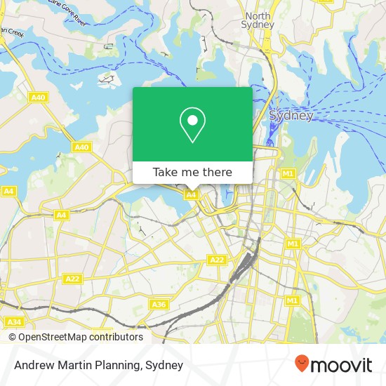 Mapa Andrew Martin Planning