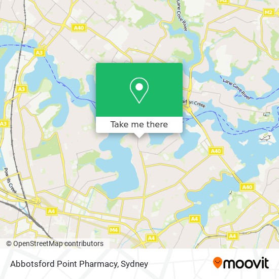 Mapa Abbotsford Point Pharmacy