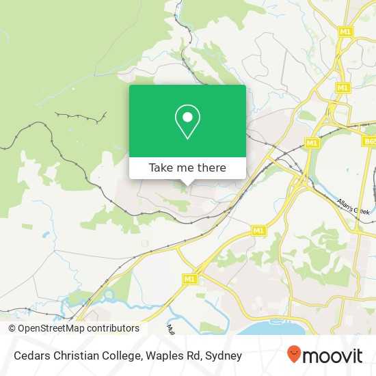 Cedars Christian College, Waples Rd map