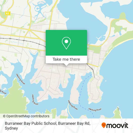 Burraneer Bay Public School, Burraneer Bay Rd map