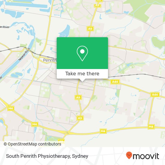 South Penrith Physiotherapy map