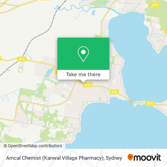 Mapa Amcal Chemist (Kanwal Village Pharmacy)