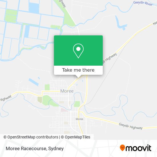 Moree Racecourse map