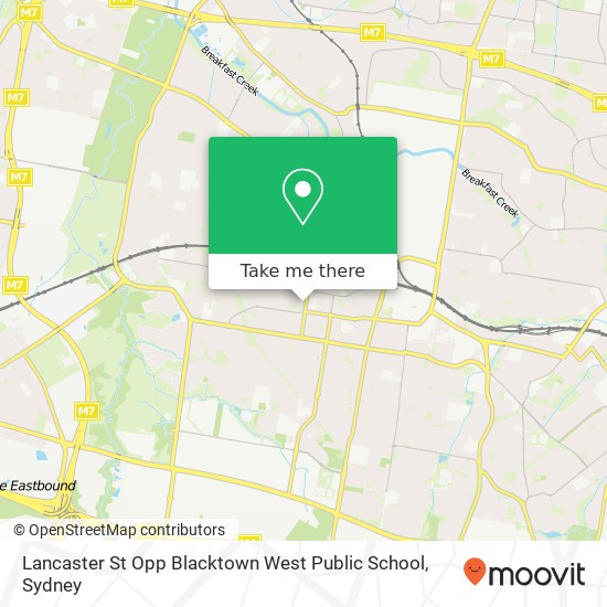 Mapa Lancaster St Opp Blacktown West Public School