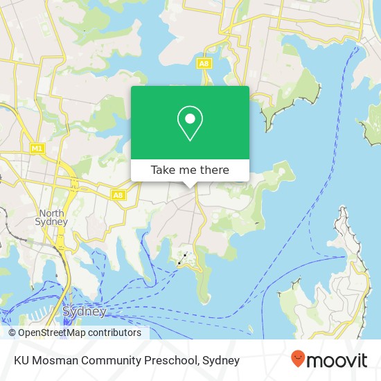 Mapa KU Mosman Community Preschool