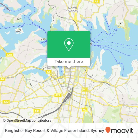 Kingfisher Bay Resort & Village Fraser Island map