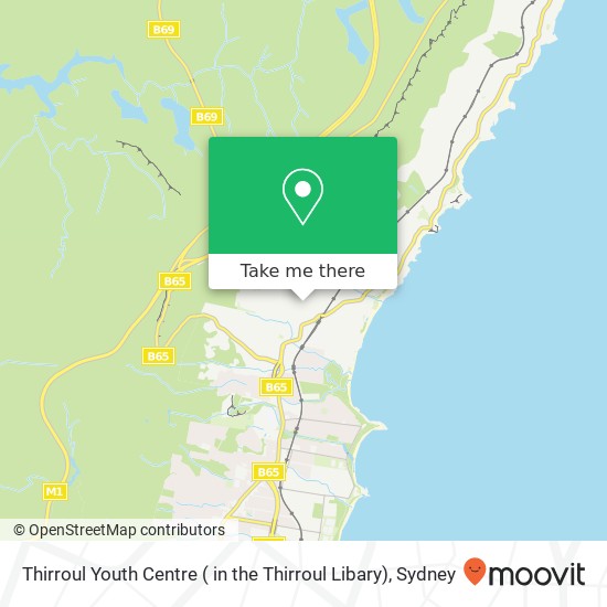 Thirroul Youth Centre ( in the Thirroul Libary) map